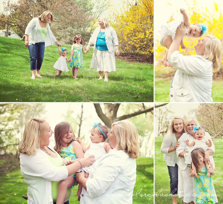 family, mother, daughter, grand daughter photography